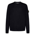 STONE ISLAND Wool Crewneck Sweater 'Black' 7915510C4-A0029