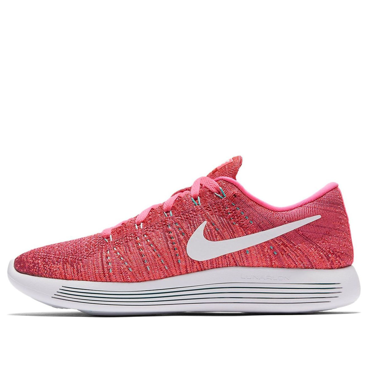 (WMNS) Nike LunarEpic low Flyknit Pink/White 843765-601