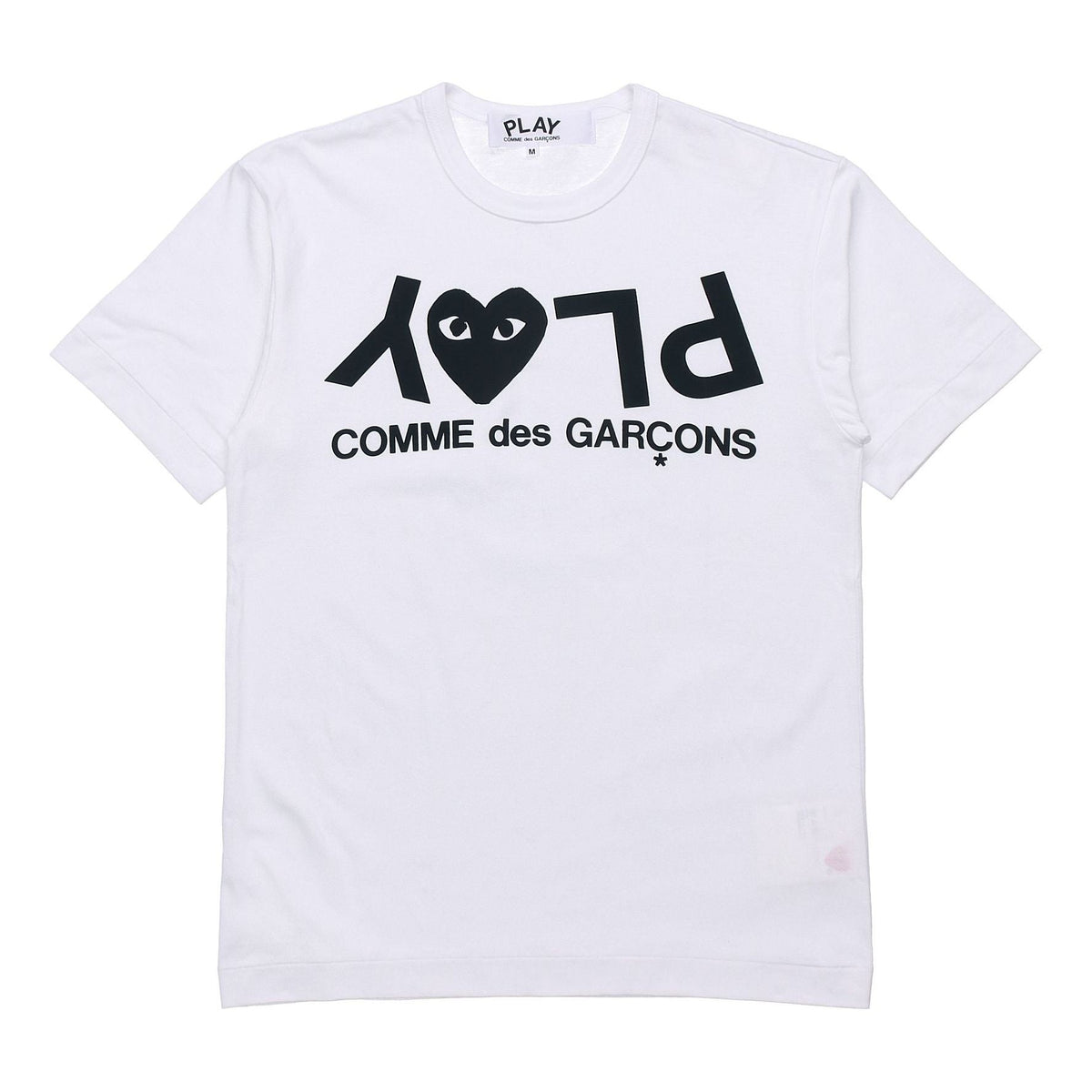 COMME des GARCONS PLAY Inverted Text T-Shirt 'White' AZ-T068-051-1