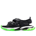 Balenciaga Track sandals 'Clear Sole Black Green White' 655954W2CC41038