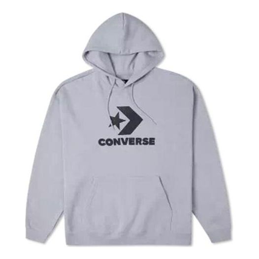 Converse Go-To Star Chevron Loose Fit Pullover Hoodie Asia Sizing 'Grey' 10024915-A03