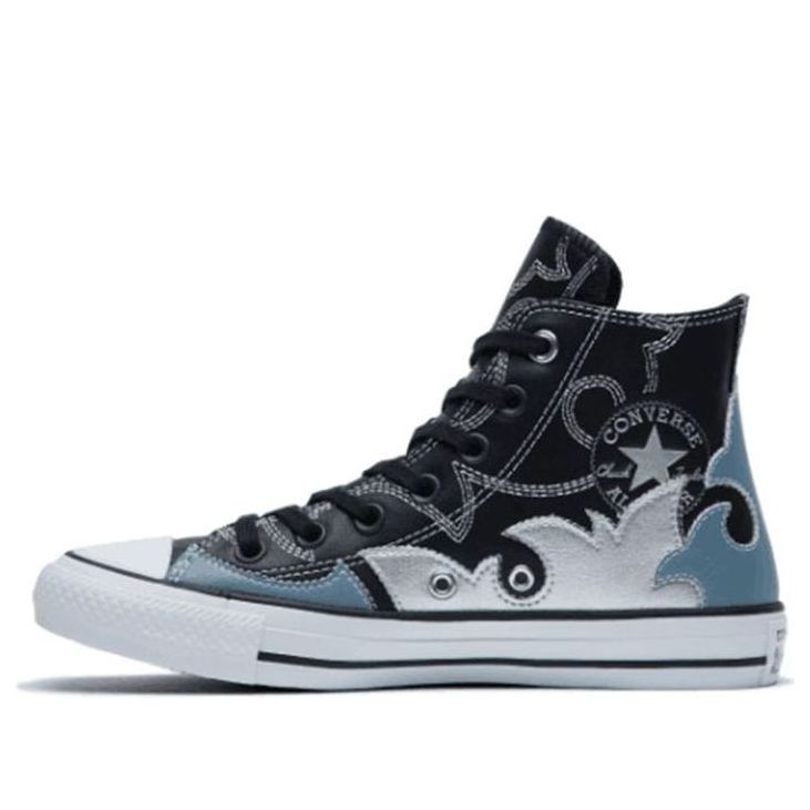 (WMNS) Converse Chuck Taylor All Star Space Cowgirl Black Trainers 'Blue Black Silver' 564953C