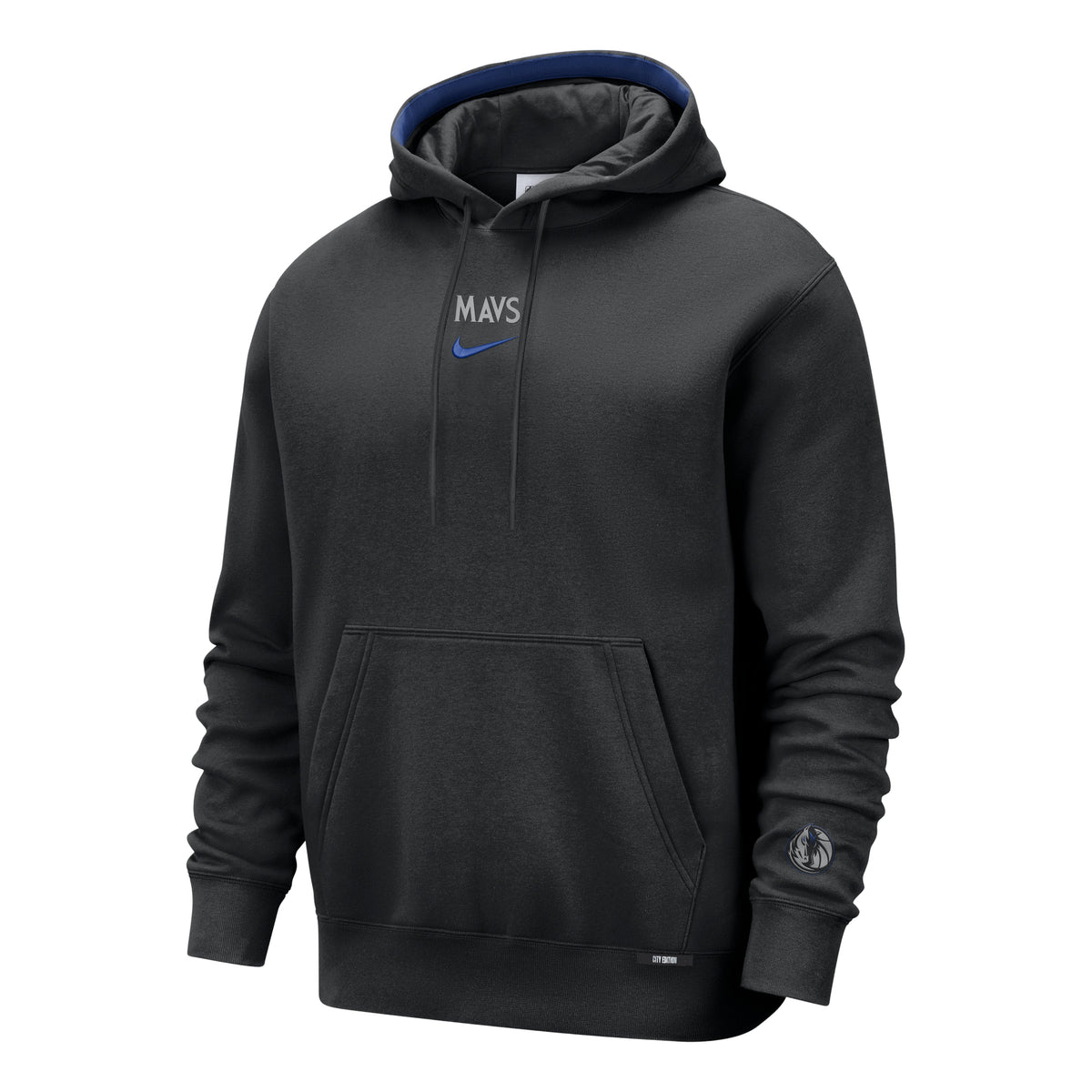 Nike NBA Dallas Mavericks City Edition Premium Club Fleece Hoodie 'Black' HQ5528-010