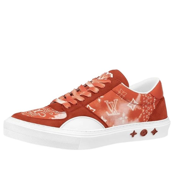 LOUIS VUITTON Ollie Sneakers 'Orange Tie Dye Style Monogram' 1AA7MZ