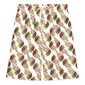 Gucci x The North Face Logo Web Print Silk Shorts 'Ivory Brown Green' 654771-ZAGUR-9117