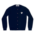 (WMNS) COMME des GARCONS PLAY Cardigan White heart 'Navy' AZ-N061-051-2