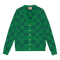 Gucci GG Knit Cardigan 'Green Blue' 674043-XKB3V-3129