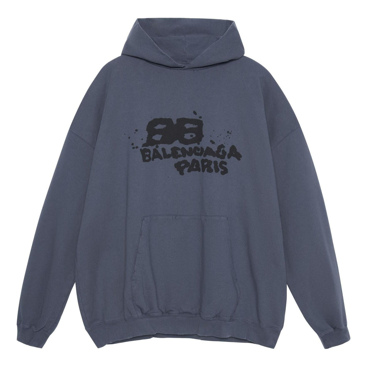 Balenciaga Hand-Drawn BB Icon Hoodie Large Fit 'Blue' 620973TNVQ14183