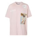Men's Burberry Printing Cotton Short Sleeve Pink Red 80309441