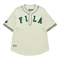 Men's FILA FUSION Contrasting Colors Logo Loose Sports Short Sleeve White T11M132103F-IV