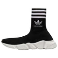 (WMNS) Balenciaga x adidas Originals Speed Sneakers 'Black White' 711198WBDV11090