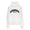 Balenciaga Back Flip Round Hoodie Oversized 'White Black' 761458TPVG19040