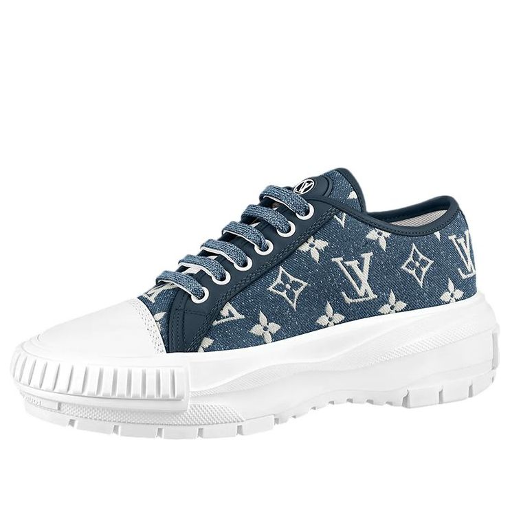 (WMNS) LOUIS VUITTON LV Squad Sneakers 'Denim Monogram' 1A9S01