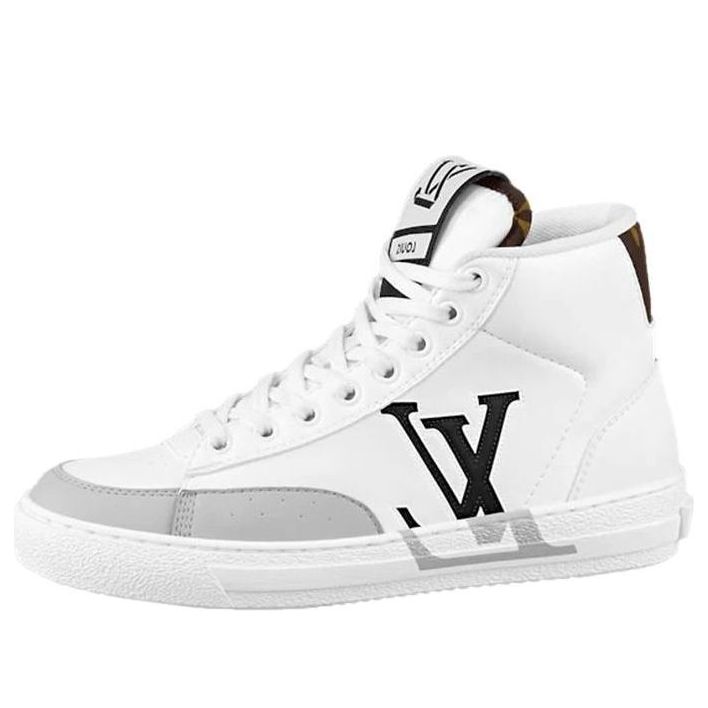 (WMNS) LOUIS VUITTON Charlie Ankle Sneakers 'White Grey Black' 1A9RYS