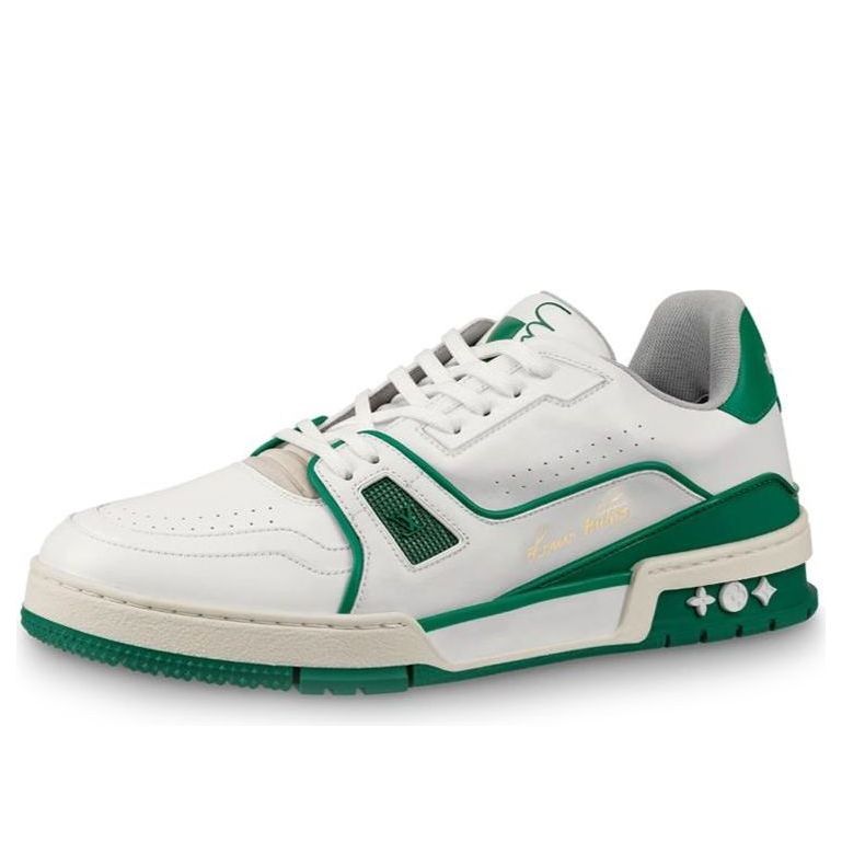 LOUIS VUITTON Trainer Sneakers 'White Green' 1A54HM