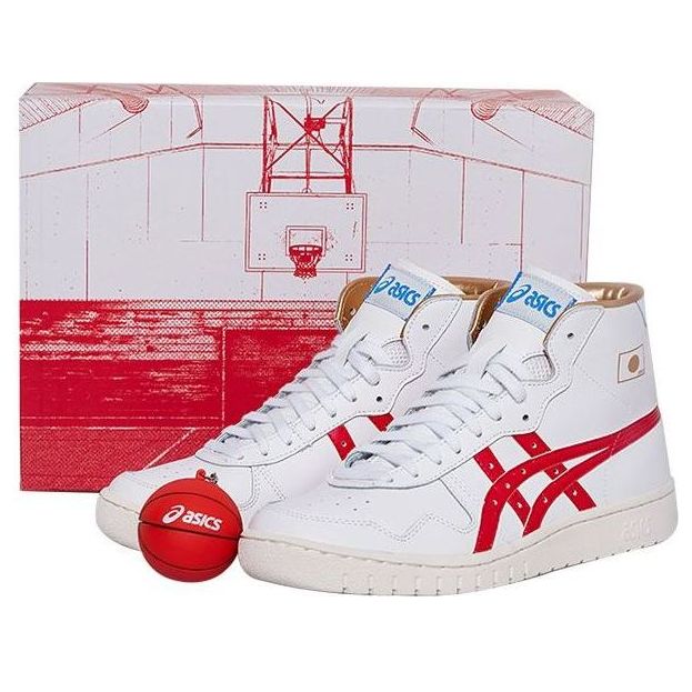 ASICS Unisex Japan L Retro White/Red 1203A138-100-S-BOX
