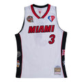 Mitchell & Ness x NBA Miami Heat Hall Of Fame Swingman Jersey 'Dwyane Wade 3' SMJY6865-MHEYYDWAWHIT