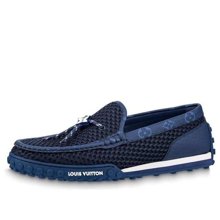 LOUIS VUITTON Racer Moccasins Shoes 'Blue' 1AAQWT