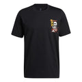 adidas Don Avt. Rook Basketball Sports Printing Round Neck Short Sleeve Black GP3437