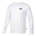 PUMA Logo Printing Colorblock Round Neck Long Sleeve 'White' 845924-02