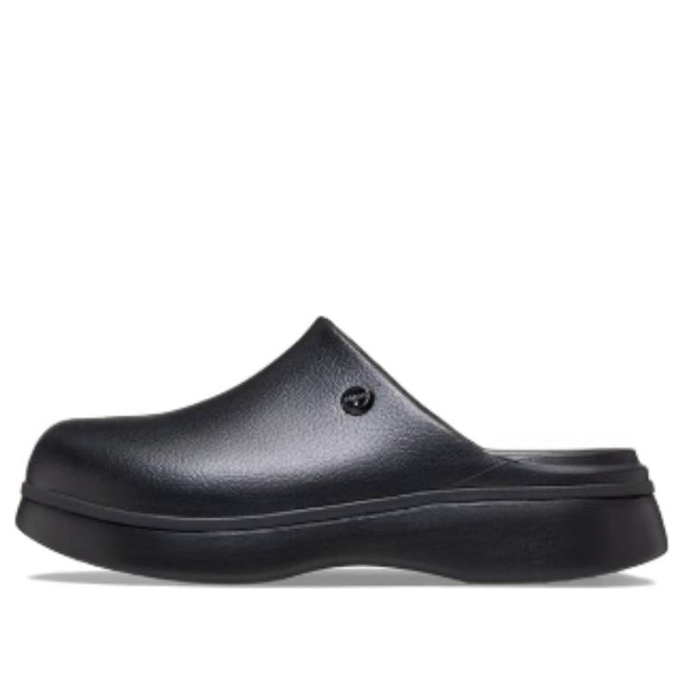 (WMNS) Crocs Dylan Notched Chestnut Platform 'Black' 214273-001 - Crocs Professional Edition