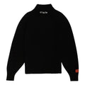 HERON PRESTON CTNMB Heavy Knit Turtleneck Sweaters 'Black White' HMHF001F21KNI0011001
