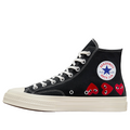 Converse x COMME des GARCONS PLAY Chuck 70 Hi 'Multi-Heart Black' A08147C