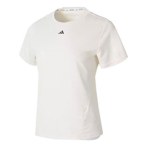 (WMNS) adidas Designed for Training HEAT.RDY HIIT Tee Asia Sizing 'Chalk White' IU1124