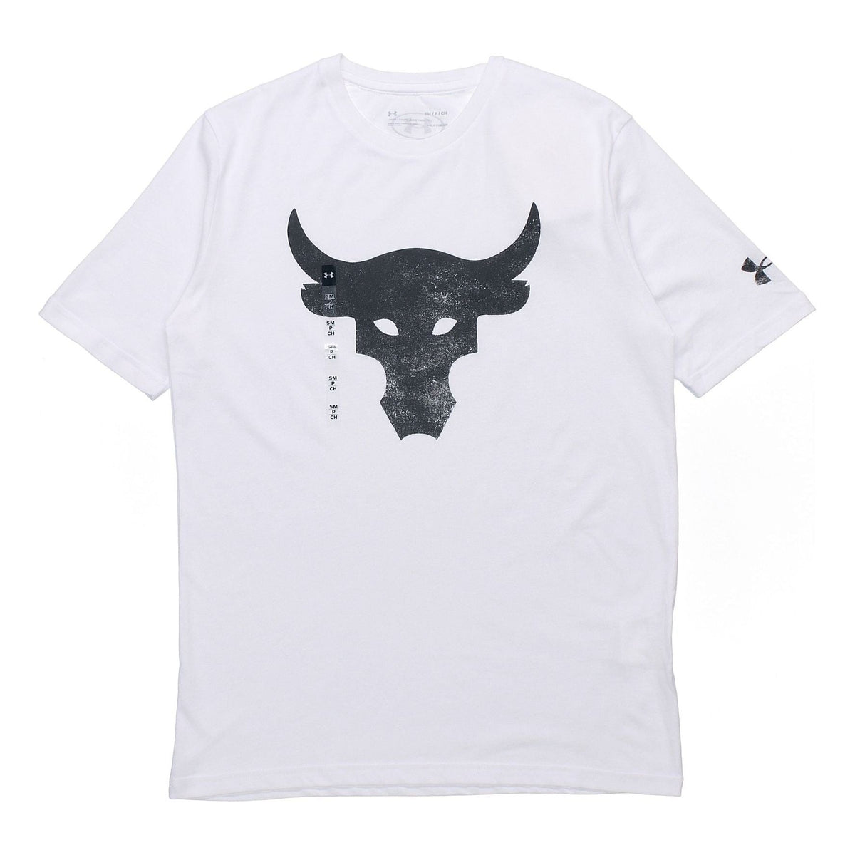 Under Armour Project Rock Brahma Bull Logo T-shirt 'White' 1357186-100