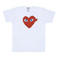 COMME des GARCONS PLAY SS25 Blue Eyes Red Heart T-Shirt 'White' AX-T086-051-1