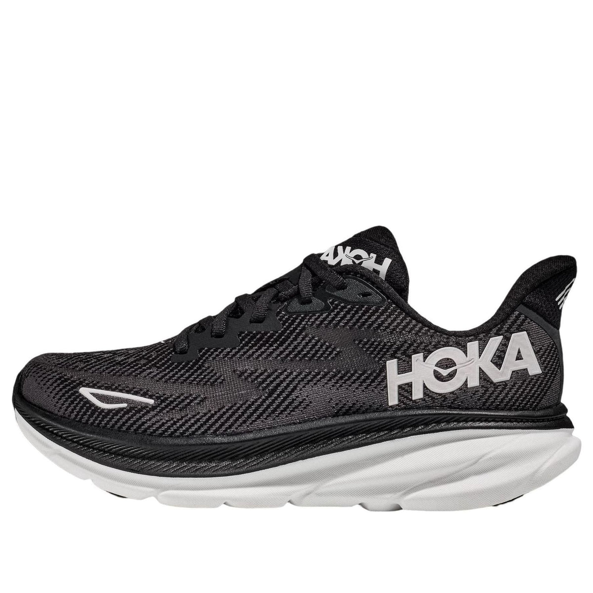HOKA ONE ONE Clifton 9 2E Wide 'Black White' 1132210-BWHT