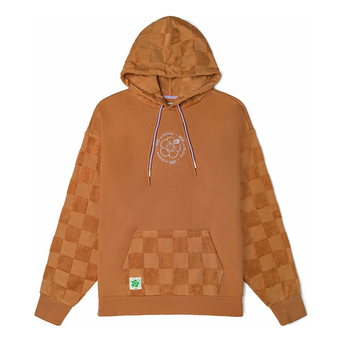 (WMNS) Vans X EM on Holiday Pullover Hoodie 'Brown' VN0A7YKNYLY