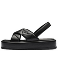 (WMNS) PRADA Quilted Leather Slingback Sandals 'Black' 1XZ749_038_F0002_F_035
