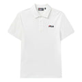 FILA Logo Bee Embroidered Short Sleeve polo White F11M028126F-WT