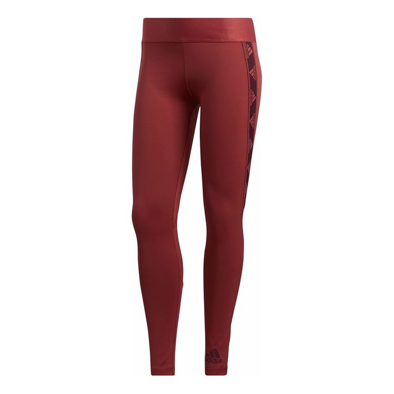 (WMNS) adidas ASK BOS T Sports Running Leggings Red GC8178