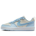 (GS) Nike Court Borough Low Recraft 'Soft Pearl Hydrangeas White Celestine Blue' IH4048-001