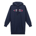 (WMNS) KENZO FW20 Logo Embroidered Fleece Lined hooded Long Sleeves Hoodie Navy Blue FA62RO7724MO-76