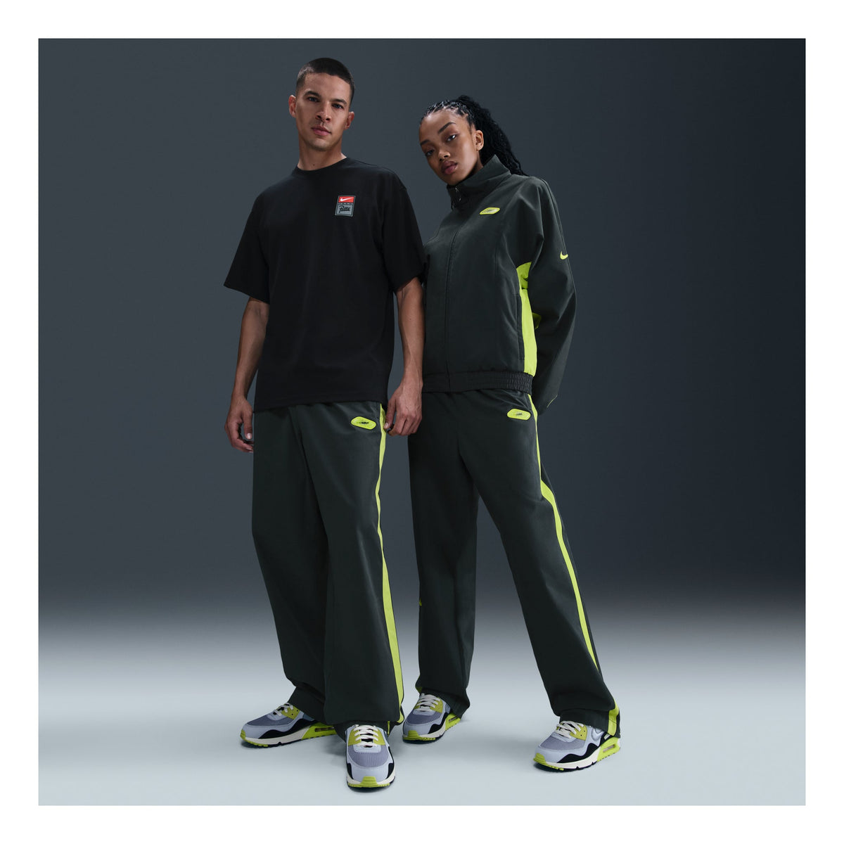 Nike x Patta Track Pants Asia Sizing 'Black Cyber' HJ0738-010