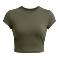 (WMNS) Under Armour Meridian Baby T-shirt 'Olive Green' 1387729-390
