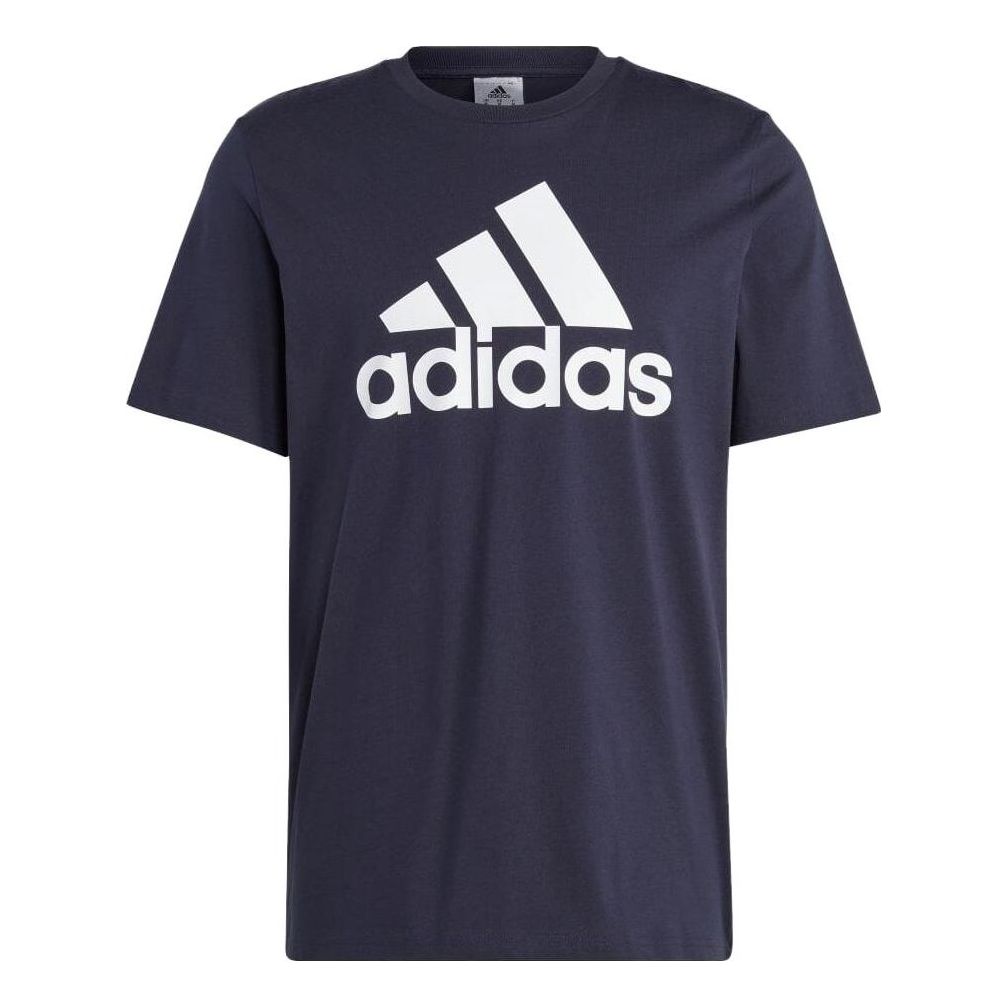 adidas Essentials Single Big Logo T-shirt 'Navy' IC9348
