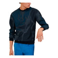 Men's HERMES SS21 Pattern Printing Round Neck Long Sleeves Navy Blue H157780HA01