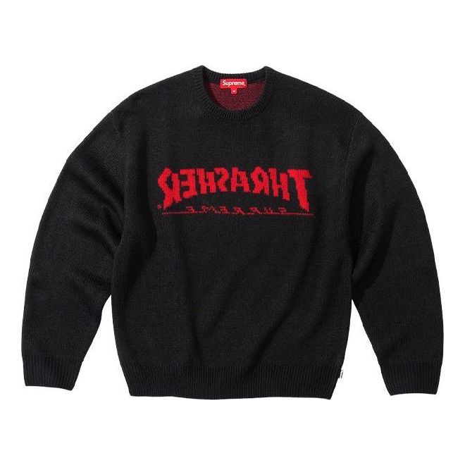 Supreme x Thrasher Sweater 'Black Red' SUP-FW21-201