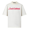 Men's LOUIS VUITTON x NIGO Crossover LV2 SS22 Knit Collar Logo Alphabet Short Sleeve White 1A9GMM