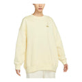 (WMNS) Nike Sportswear Fleece Crew Sweatshirt 'Yellow' FB1918-744