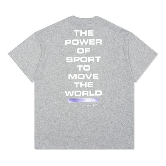 Nike x Pigalle Crossover Logo Alphabet Printing Casual Sports Round Neck Short Sleeve Couple Style Gray CK2336-063