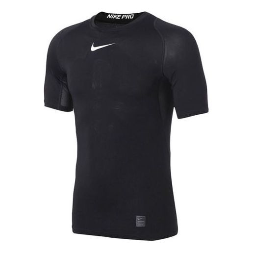 Nike Pro Quick Dry Training Sports Short Sleeve Black 838092-010