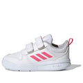 (TD) adidas Tensaur Shoes White/Pink S24059