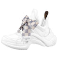 (WMNS) LOUIS VUITTON Archlight 1.0 Sneakers 'White with Plaid Ribbon' 1AACPW