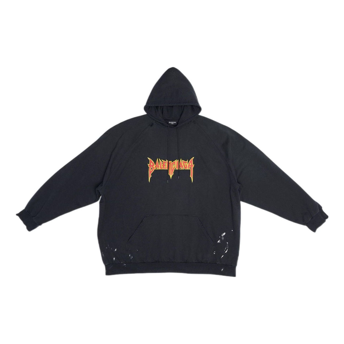 Balenciaga SBalenciaga Metallica Hoodie Oversized Fit 'Black Orange' 697879TMV891055