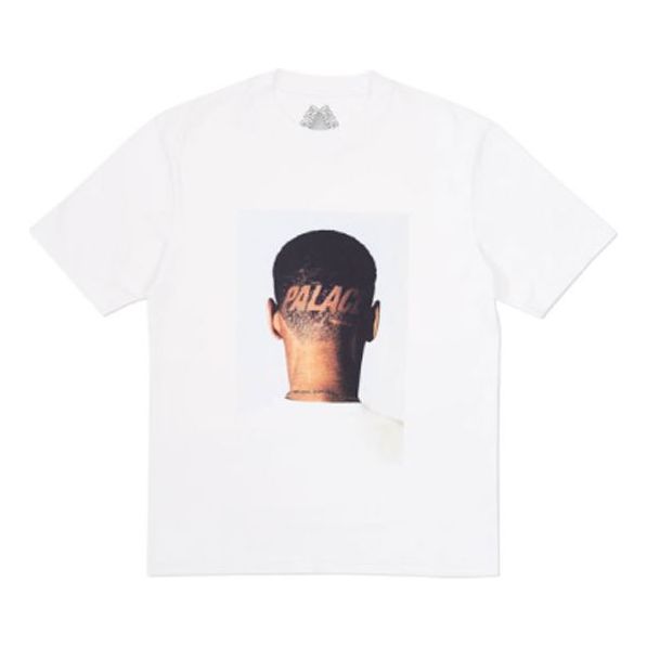 PALACE Trim Alphabet Character Short Sleeve Unisex White P13TS102